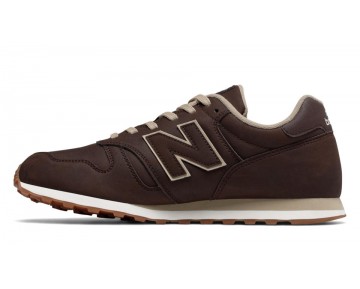 New Balance Leather 373 pour Homme Brown with Beige Lifestyle Chaussures MD373-L2