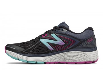 New Balance 860v8 pour Femme Black with Poisonberry & Thunder Chaussures De Course W860-V8