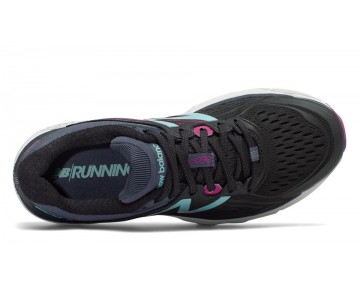 New Balance 860v8 pour Femme Black with Poisonberry & Thunder Chaussures De Course W860-V8